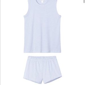 Lake PJ Pima Tank-Short Weekend Set in French Blue